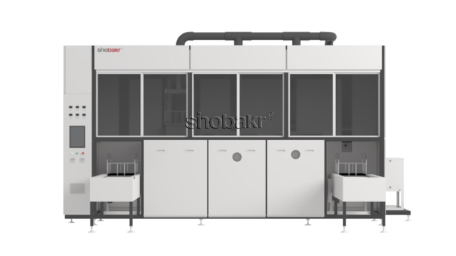 Máquina de lavar hidrocarbonetos com manipulador automático (três tanques)