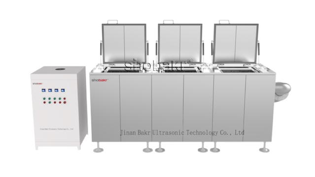 Máquina de limpeza ultrassônica de três tanques