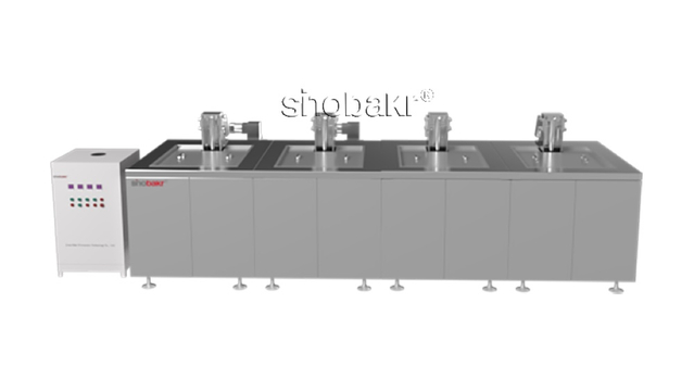 Máquina de limpeza ultrassônica de quatro tanques múltiplos